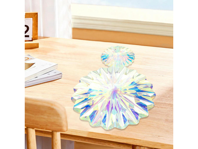 Folding Fans Iridescent Fans Hanging Party Rainbow Replacement Resuable Round Shine Spare Parts Wedding