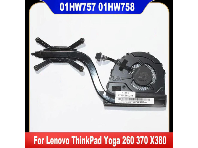 For ThinkPad Yoga 260 370 X380 CPU Cooling Fan Cooler Fan Heatsink Radiator 01HW757 01HW758 00HN995 02DA165