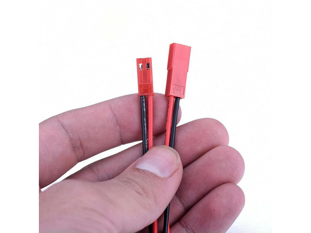 40pcs For JST SM-2Pin 22AWG 100mm Wire Connectors Male and Female for LED Controllers and DC Power Distribution
