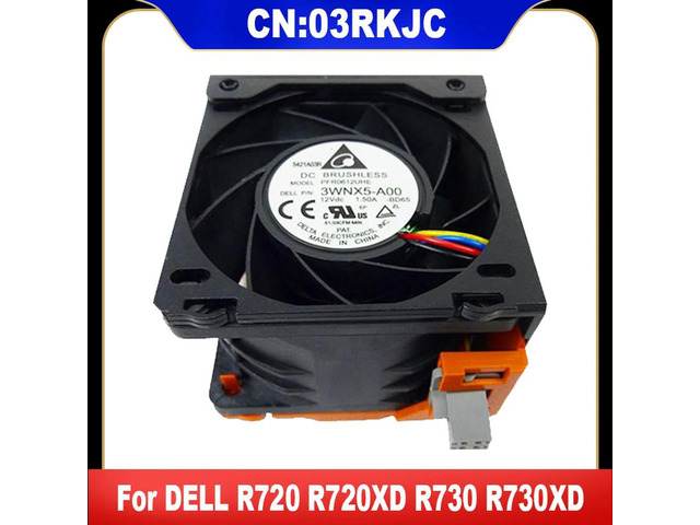 03RKJC 3RKJC 3WNX5 For PowerEdge R720 R720XD R730 R730XD 3WNX5-A00 12V 1.5A Server Cooling Fan Radiator