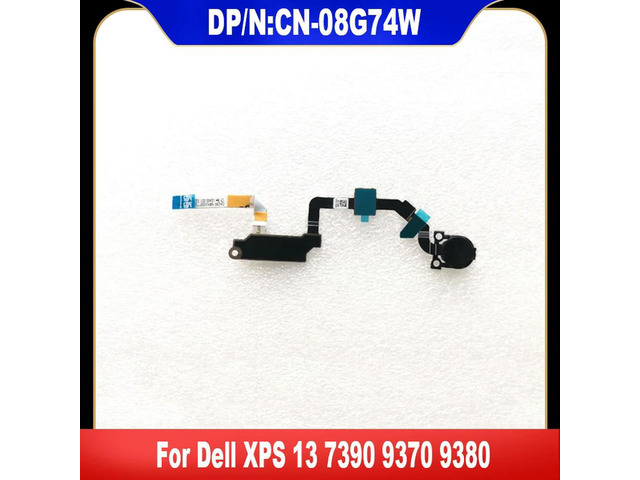 08G74W For XPS 13 7390 9370 9380 Laptop Fingerprint Reader Button Board Module Power Button