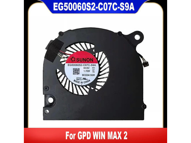 EG50060S2-C07C-S9A For GPD WIN MAX 2 Laptop Cooling Fan DC5V 1.70W 4Pin Cooler Fan