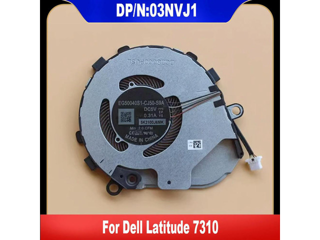 03NVJ1 For Latitude 7310 Laptop Cooling Fan Cooler Fan Heatsink Radiator EG50040S1-CJ50-S9A 3NVJ1 CN-03NVJ1