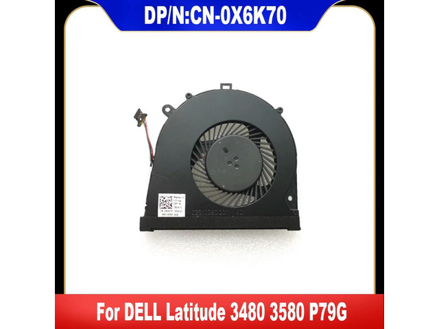 0X6K70 For Latitude 3480 3580 Laptop Cooling Fan Cooler Fan Heatsink Radiator CN-0X6K70 X6K70