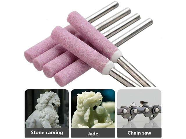 5Pcs 5/32/' Chain Saw Grinding Head Diamond Grinder Sharpener Grinder Files For Craftsman For 1/4' Pitch 3/8'LP Pitch Chainsaws