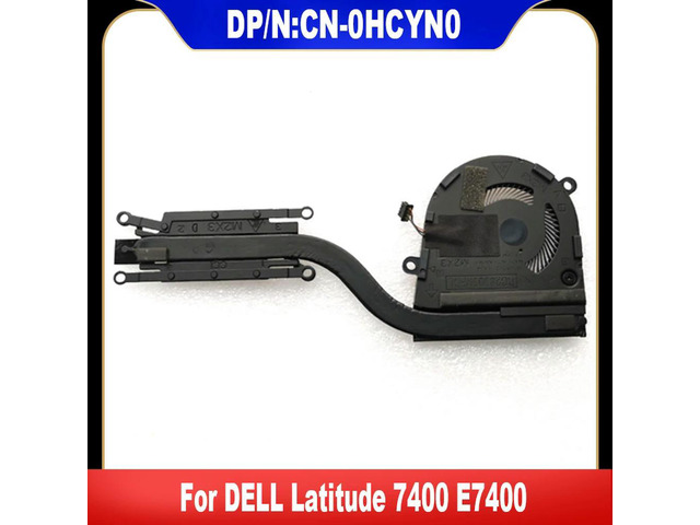 0HCYN0 For Latitude 7400 E7400 Laptop Cooling Fan Cooler Fan CN-0HCYN0 HCYN0 AT2EE001ZCL Heatsink Radiator