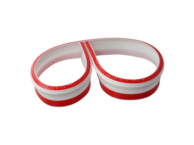 Bathroom Use 4.5cm Width * 1.5cm Height Water Barrier Strip Silicone Shower Tray Sealing Strip Sealing Performance