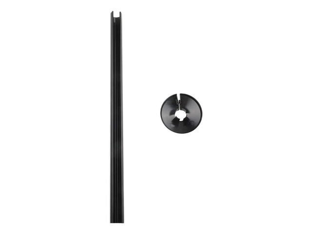 Aesthetic Upgrade 4PCs Black PVC Radiators Cover Set Designed to Conceal Heating or Drainage Pipes Effortlessly