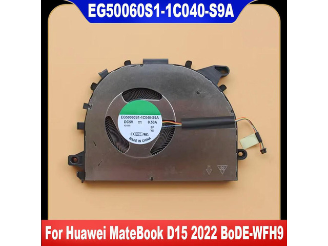 EG50060S1-1C040-S9A For MateBook D15 2022 BoDE-WFH9 CPU Laptop Cooling Fan Cooler Fan Heatsink Radiator