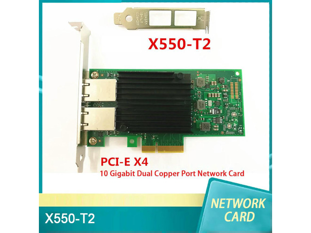 X550-T2 10G PCIE X4 RJ45 10 Gigabit Dual Copper Port Network Card