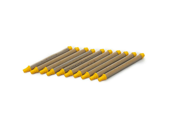 Tool Mesh Airless Spray Tool Filter Workshop 304 Stainless Steel Durability Easy To Install Yellow 10 Pcs 100 Mesh