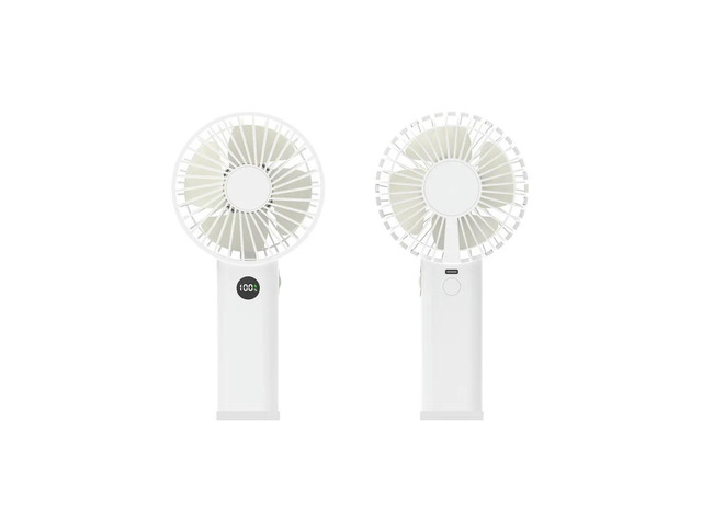 USB Handheld Fan with Digital Display 100 Stepless Speeds 3600mAh Life Over 12 Hours for Indoor Outdoor