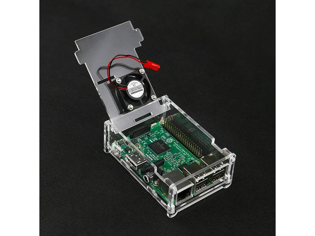 Acrylic Case For Raspberry Pi 3 Model B 3B Transparent Box Cover Shell Optional Cooling Fan For Raspberry Pi 3B