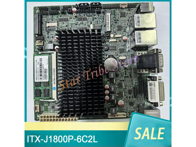 ITX-J1800P-6C2L Industrial Control Motherboard J1800 Dual Gigabit Ethernet Ports