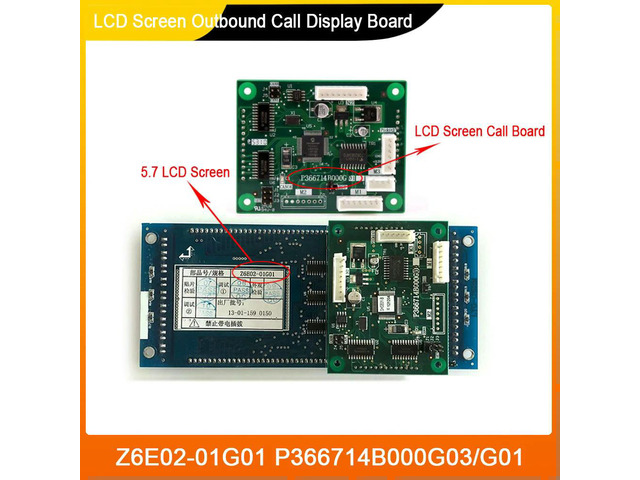 Elevator LCD Screen Outbound Call Display Board Z6E02-01G01 P366714B000G03/G01 (Order Remark Breathing Board Model)