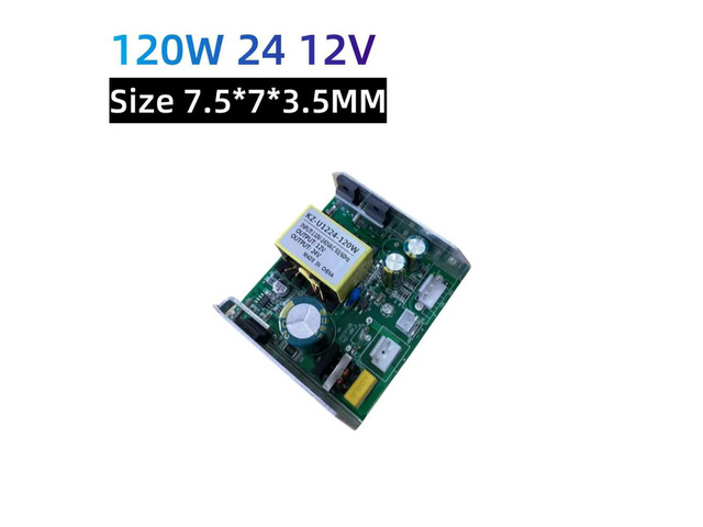 100% Stable Output Stage Light Power Supply 120W 24 12V Size 7.5*7*3.5mm
