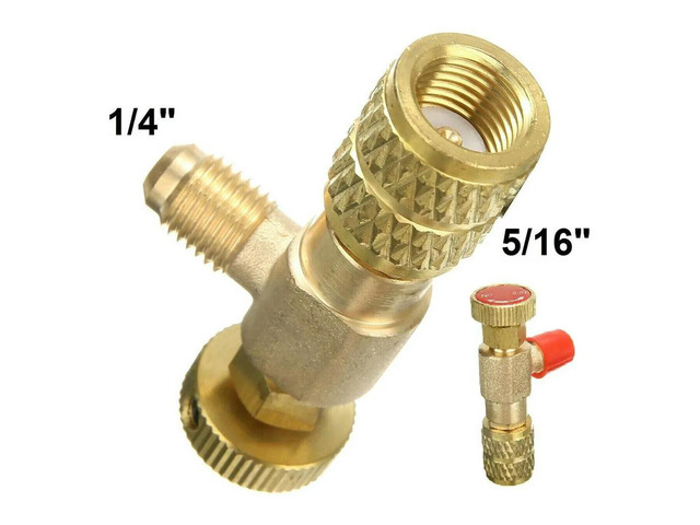 Practical Valve Flow Control Valve 1/4 In - 5/16in Replacement Safety Valve Air Conditioning Control Valve Copper