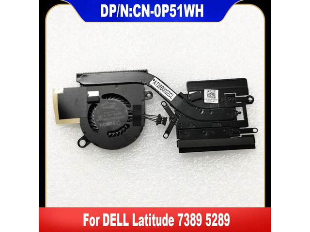 0P51WH For Latitude 7389 5289 Laptop Cooling Fan Cooler Fan Heatsink Radiator CN-0P51WH P51WH