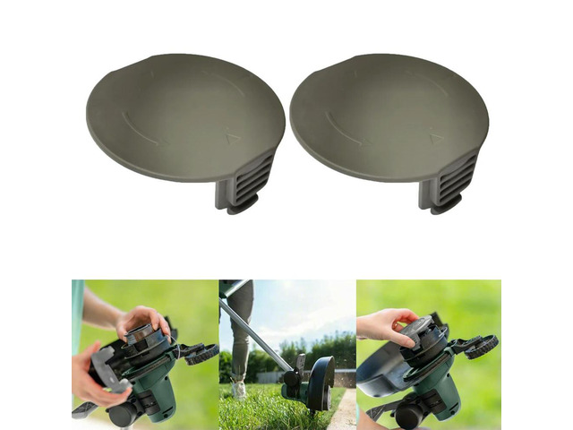 2pcs Spool Cover Cap Fit For Bosch Universal Grass Cut 18/18-26/18-260 String Trimmer Parts Replace Garden Lawn Mower Spool Cap