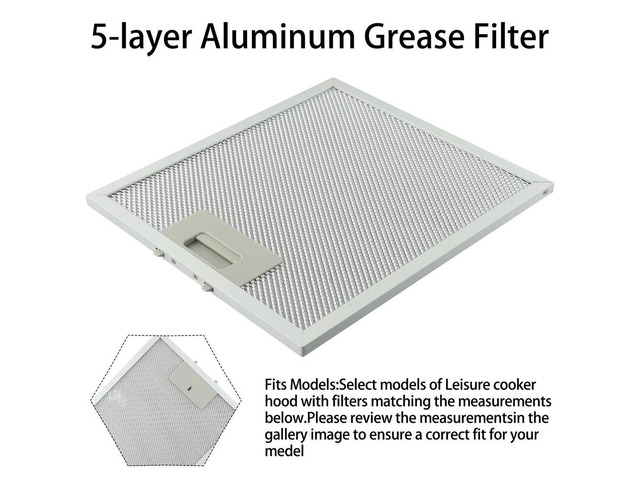 Grease Filter l Mesh Extractor Range Hood Vent Filter High Performance Practical Silver Cooker Hood Filters