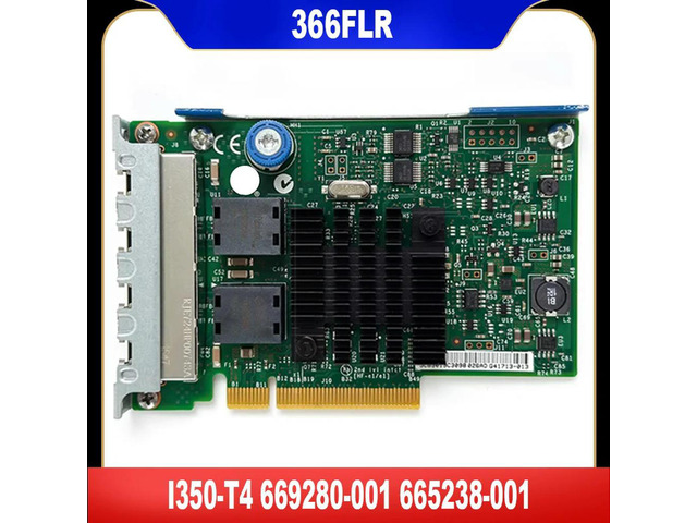 For 366FLR 669280-001 665238-001 I350-T4 Card Tseted