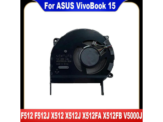 For VivoBook 15 F512 F512J F512A V5000J V5000D V5000F X512 X512J X512JP X512A X512FA X512UA X512FL X512FB Cooling Fan