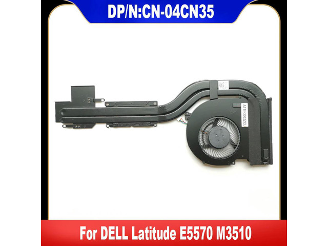 04CN35 For Latitude E5570 M3510 Laptop Cooling Fan Cooler Fan Heatsink Radiator CN-04CN35 4CN35