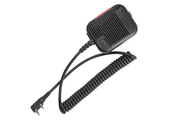 Two Way Radio Tactical Speaker Microphone Compatible with For BaoFeng AR152 and For Kenwood Radios with Flexible Cable