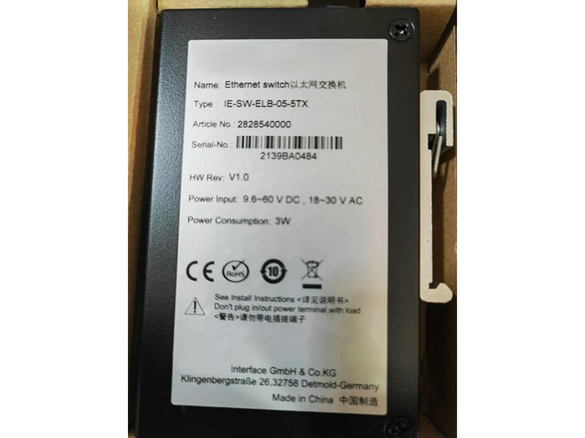 2828540000 Ethernet Switch IE-SW-ELB-05-5TX 5 Ports