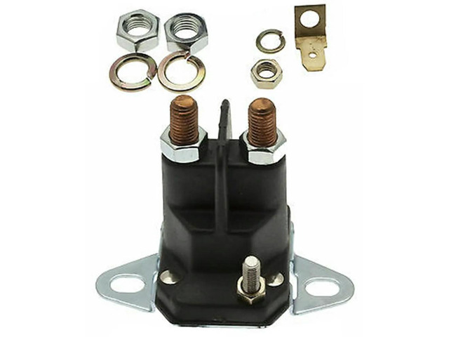 Ride On Lawnmower Solenoid Switch Compatible with Various Models 1/4 Poles 3 Terminals Including 1751569 24285