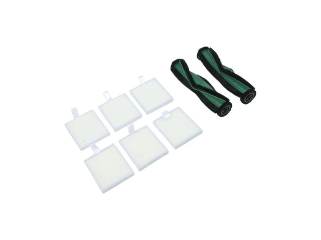 Replacement Main Brush and 6 HEPA Filters Kit Compatible with For 115 for Combo and For 115 for Combo+ For Vacuum Cleaners