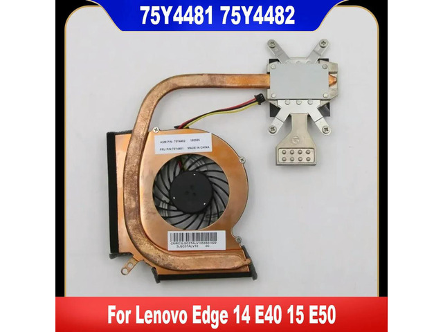For Edge 14 E40 15 E50 CPU Cooling Fan Cooler Fan With Heatsink 75Y4481 75Y4482 75Y5995 100% Tested