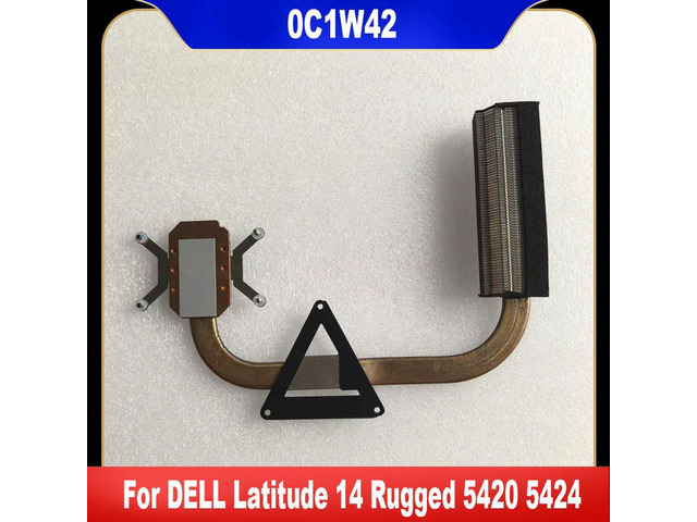 0C1W42 For Latitude 14 Rugged 5420 5424 CPU Cooling Fan Heatsink Copper Tube CN-0C1W42 C1W42 Fast Ship