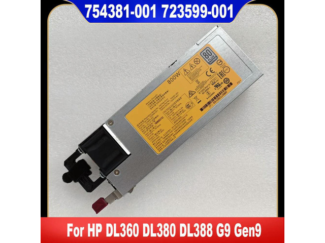 754381-001 723599-001 720479-B21 723660-201 800W For DL360 DL380 DL388 G9 Gen9 Power Supply Tested Good