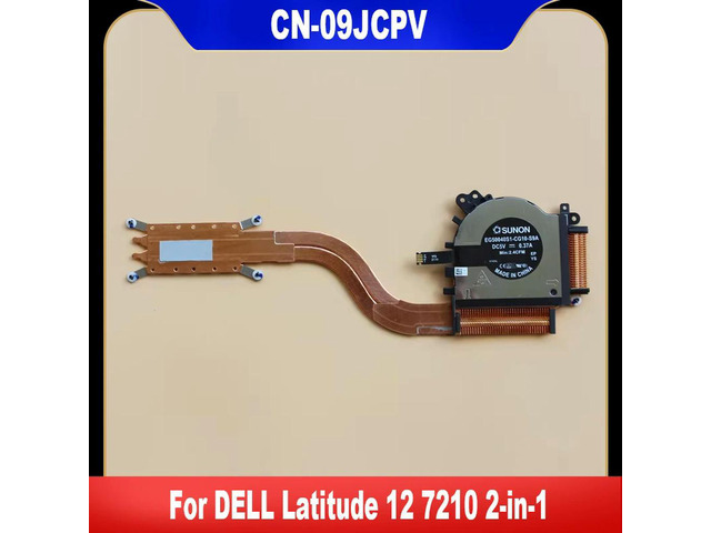 09JCPV For Latitude 12 7210 2-in-1 Laptop CPU Cooling Fan Cooler Fan With Heatsink AT2TN001ZAL