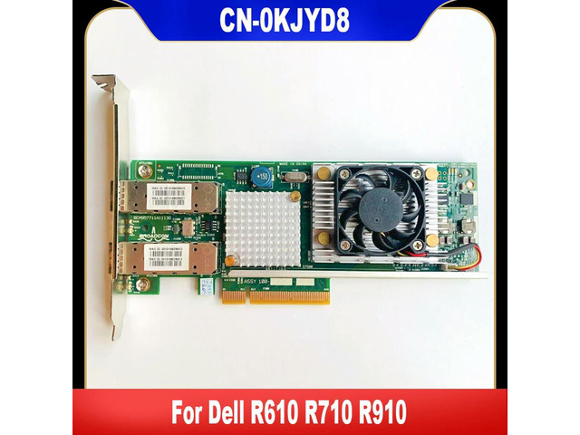 0KJYD8 For R610 R710 R910 For 57711 BCM57711 10Gb 10GbE Gigabit Dual Port PCIE KJYD8 Tested