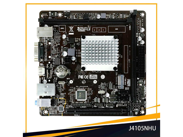 J4105NHU J4105 CPU Onboard And Gigabit LAN DDR4 Motherboard