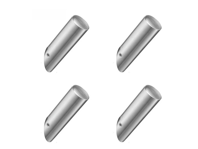 Stainless Steel Wall Hook for Clothes Hanging Punch Design 8x5.8x3.5cm Silver or Black for Bathroom Bedroom Walls