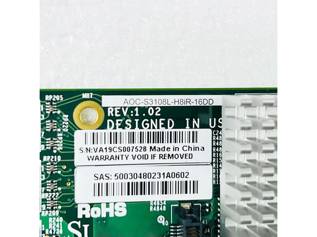 AOC-S3108L-H8IR-16DD SAS SATA 9361-8I 2G Array Card