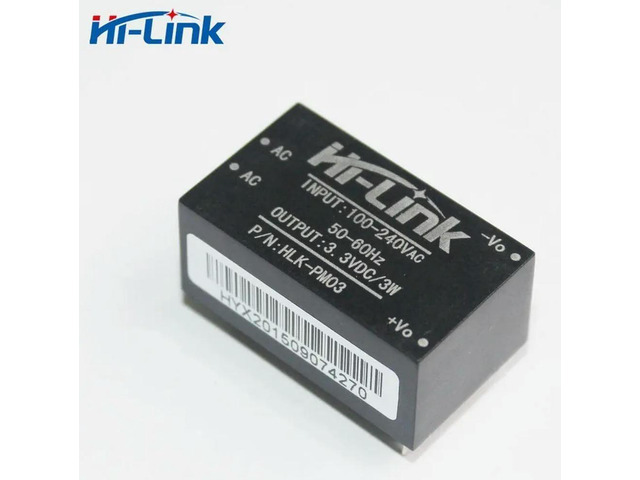 Hi-Link 5pcs/lot isolated ac dc converter 90-264VAC to 3.3 Voltage home switch HLK-PM03