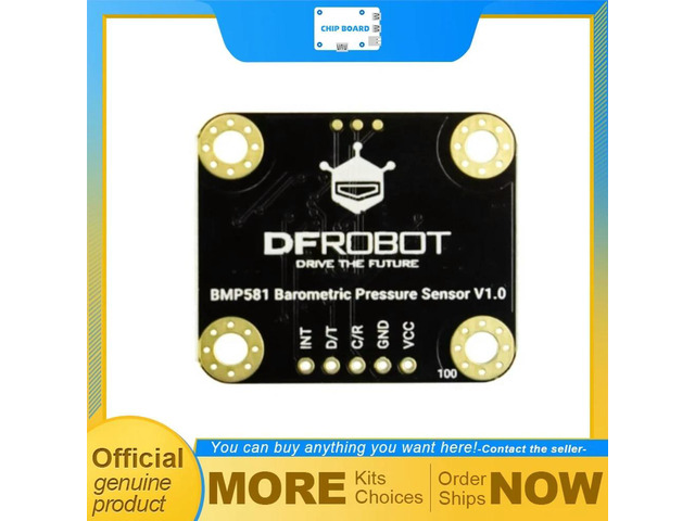 DFRobot Gravity BMP581 Pressure and Temperature Sensor Module with Bosch BMP581, ±0.3hPa Accuracy, I2C/UART