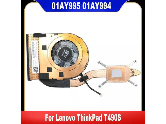 For ThinkPad T490S Laptop Cooling Fan Cooler Fan With Heatsink 01AY995 01AY994 02DL973