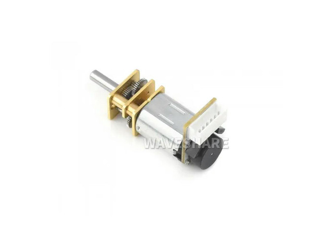 N20 DC Gear Motor, Magnetic Hall Encoder, All-l Gearbox, High precision Reduction Motor, With L-shaped 6PIN Connector