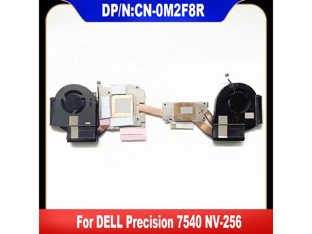 0M2F8R For Precision 7540 NV-256 Laptop Cooling Fan CN-0M2F8R M2F8R Cooler Fan Heatsink Radiator