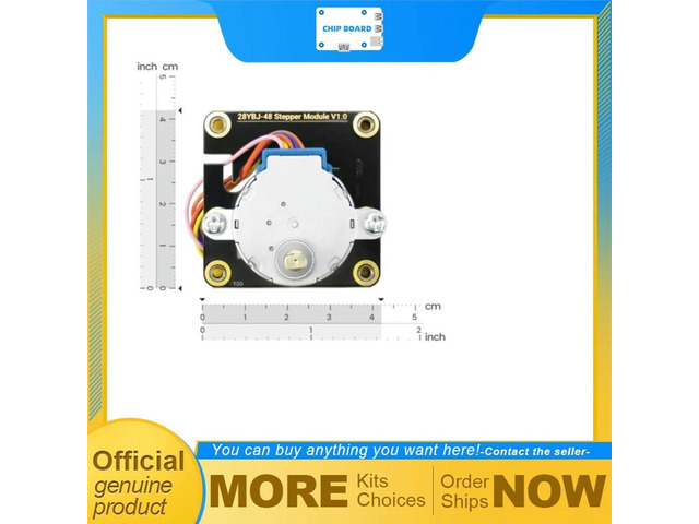 DFRobot 28BYJ-48 Geared Stepper Motor Kit with Control Driver Board 5V 0.9kgf·cm Torque for STEM Robot Projects