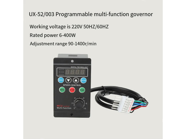 Digital Motor Controller 400W for AC110-240V Supply UX 52/003 Model 50/60Hz Compatible Panel Mount Installation