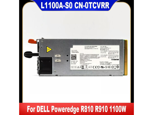 For R910 R810 R510 T710 1100W Power Supply L1100A-S0 TCVRR 0TCVRR PS-2112-2D1-LF 1Y45R 01Y45R