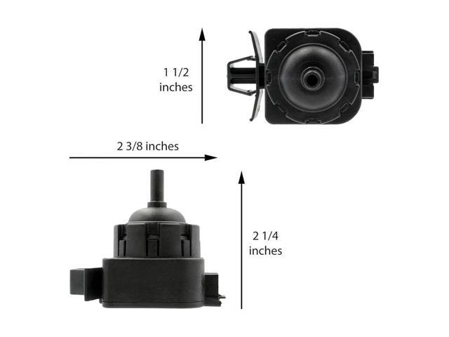 134762010 For Electrolux Pressure Switch for Washing Machines Fits Friggdale Models Black 12x6x6cm Plastic Body