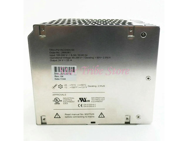 TRIO POWER TRIO-PS/1AC/24DC/20-2866381 Switching Power Supply 2866381