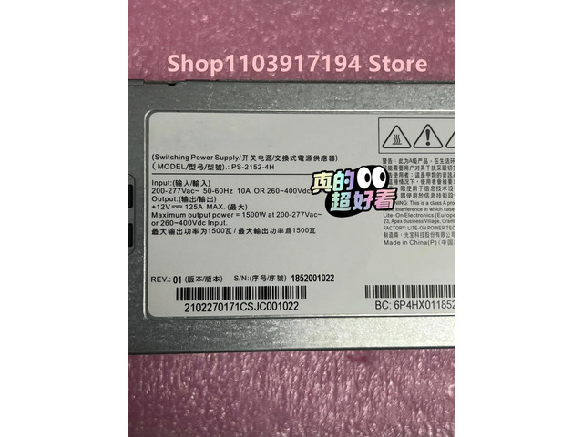 RH2288H V5 Server power supply 02270171 PS-2152-4H 02312GEQ 1500W